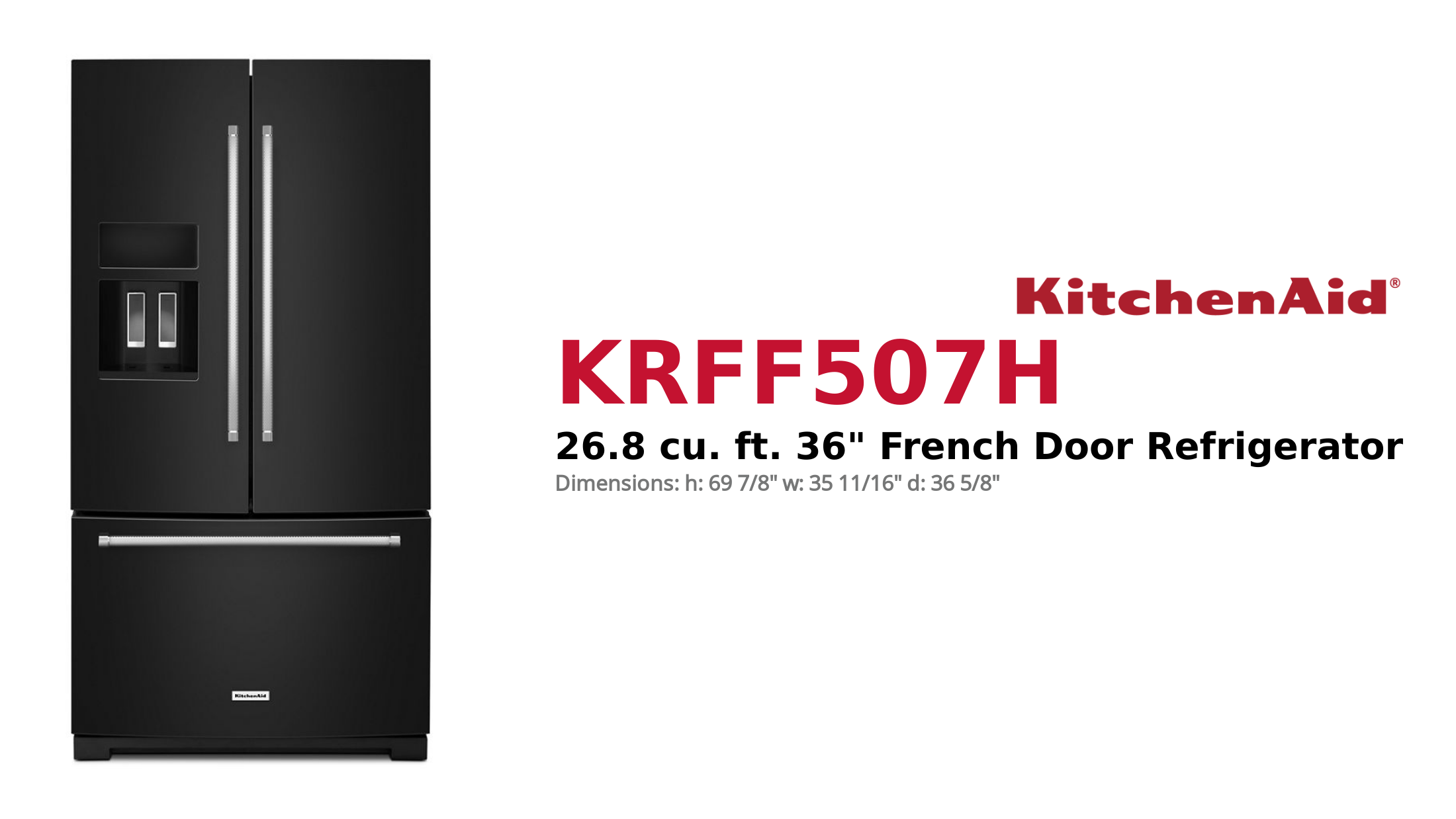 KitchenAid French Door Refrigerator KRFF507H Product Brief
