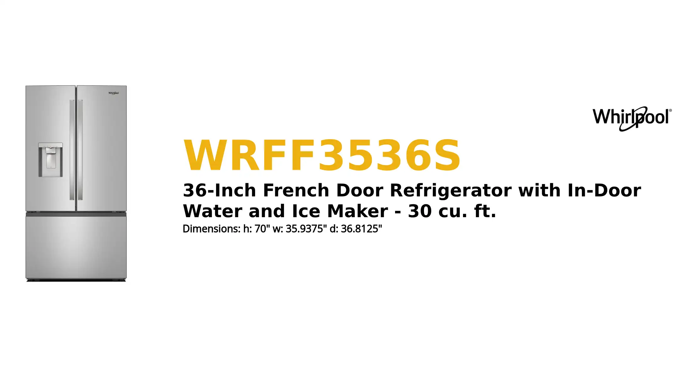 WRFF3536S product brief thumbnail