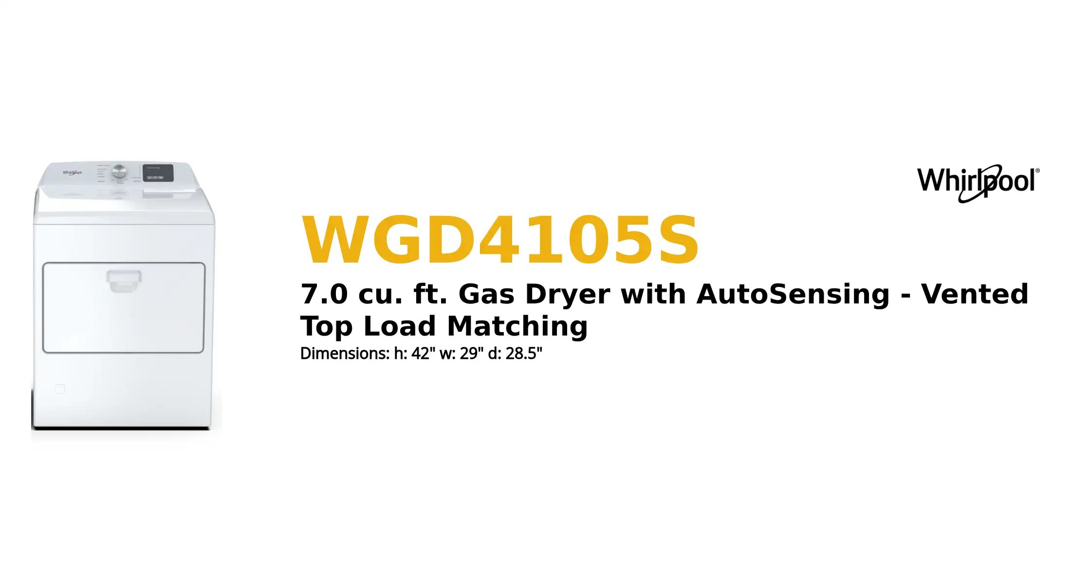 WGD4105S product brief thumbnail