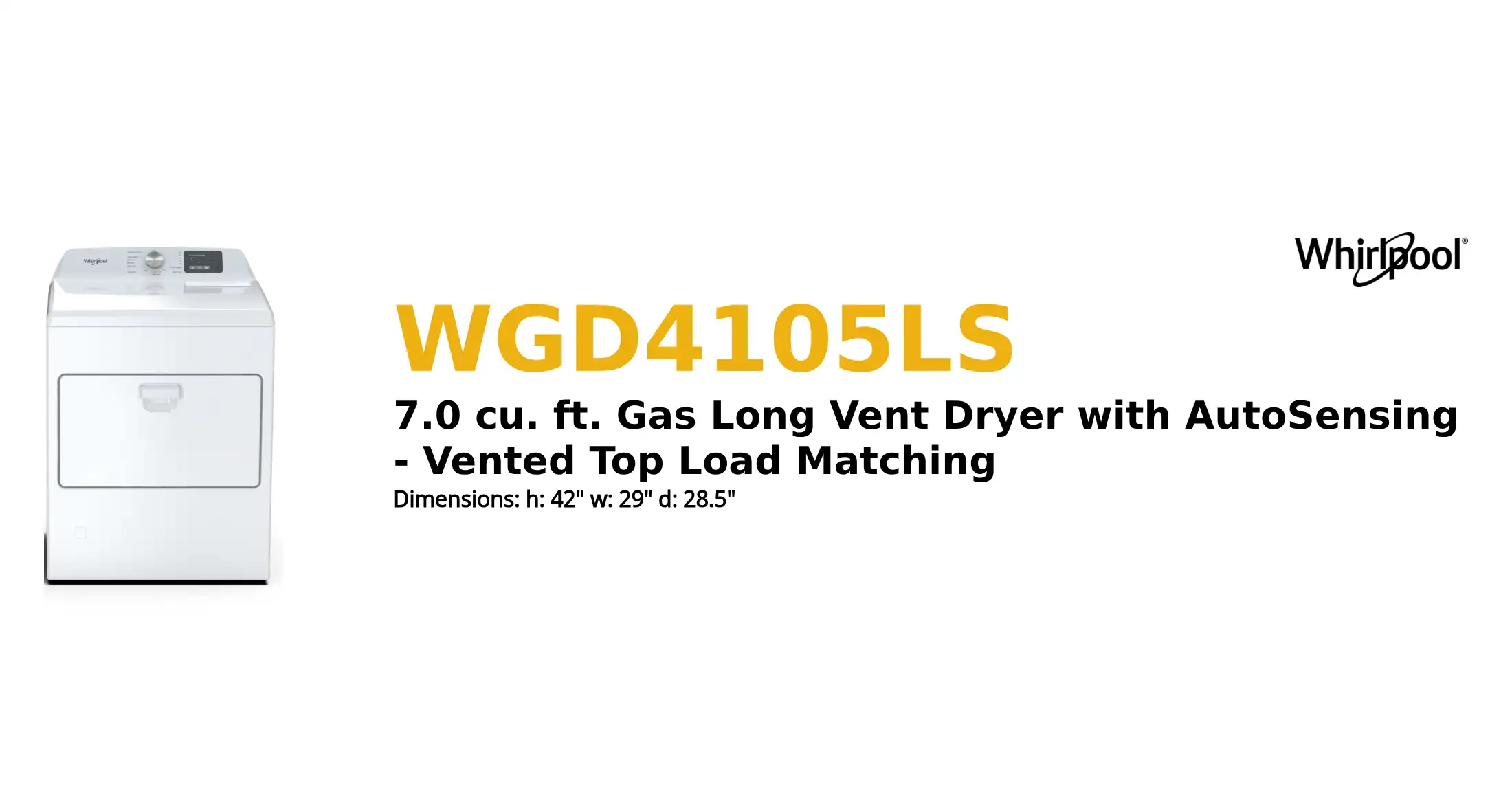 WGD4105LS product brief thumbnail