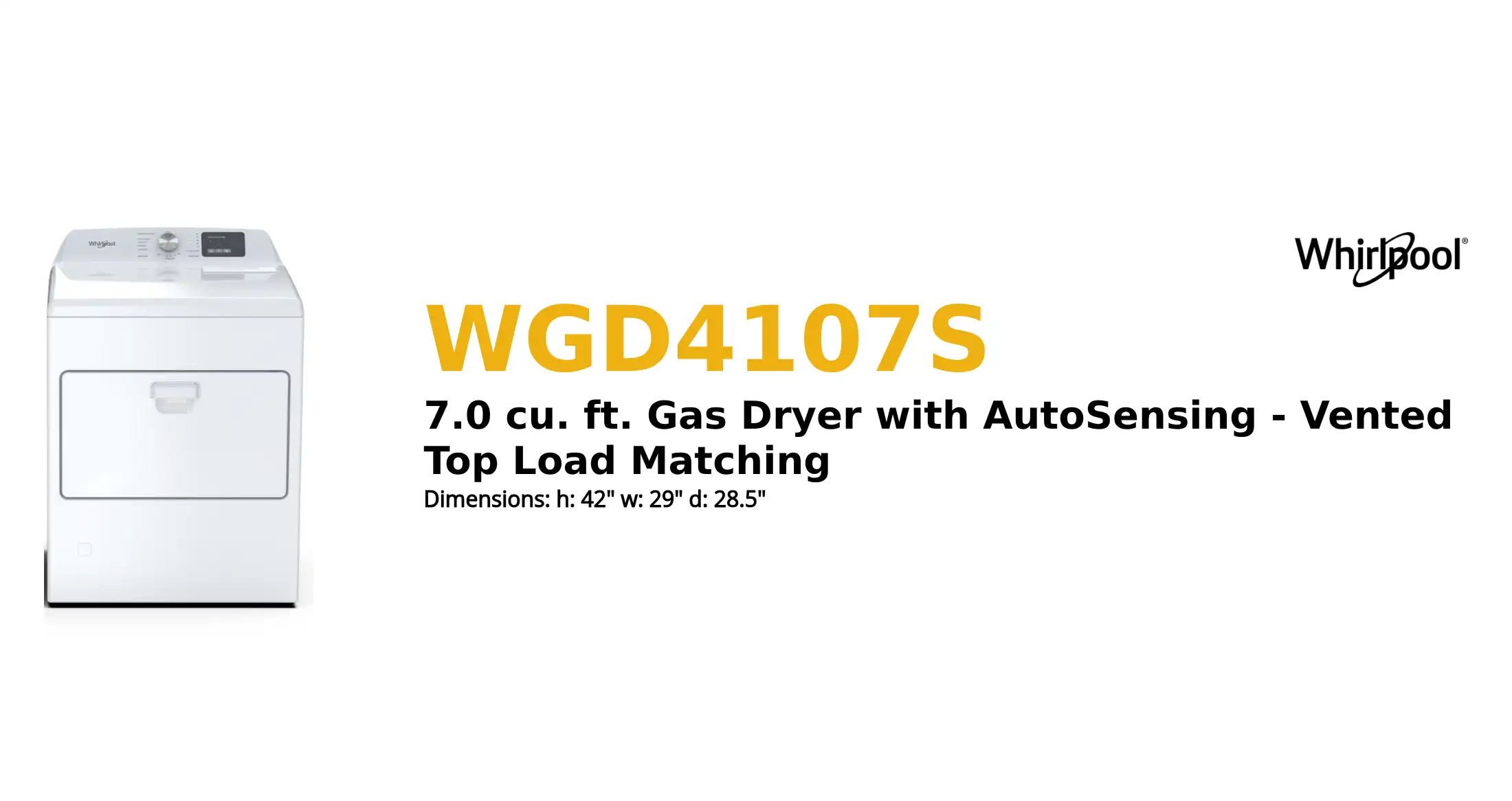 WGD4107S product brief thumbnail