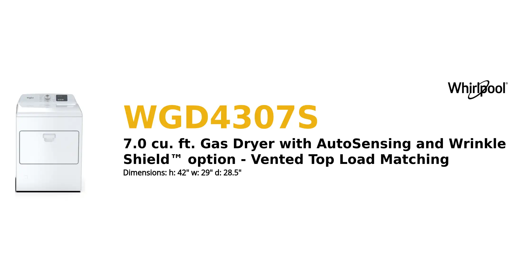 WGD4307S product brief thumbnail