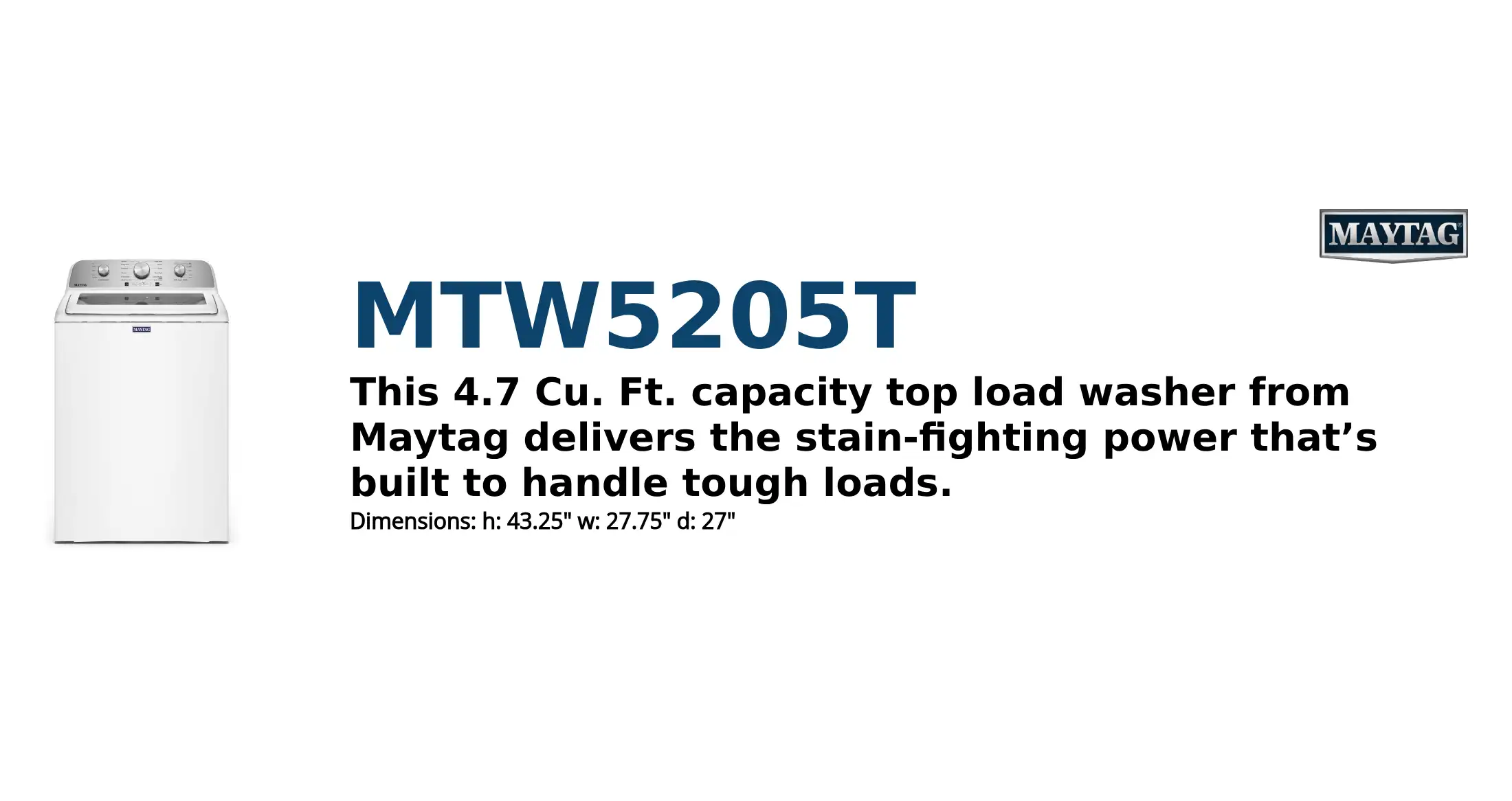 MTW5205T product brief thumbnail