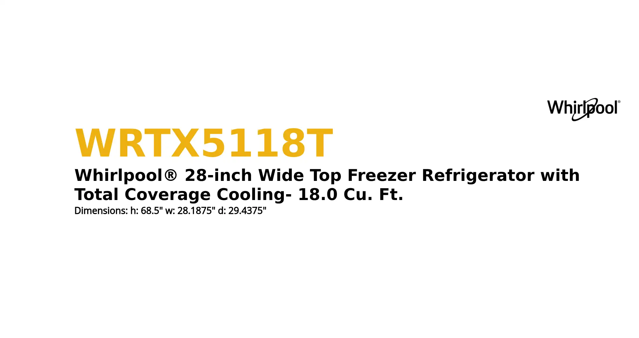 WRTX5118T product brief thumbnail