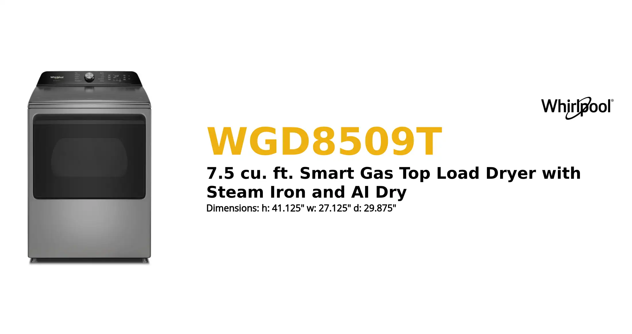 WGD8509T product brief thumbnail