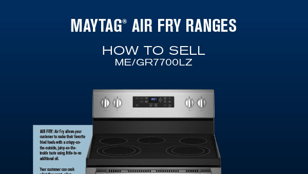 How to Sell Maytag Air Fry Ranges