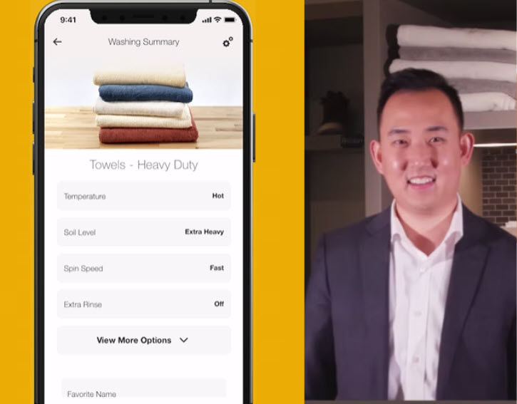 Show your shopper how the updated Whirlpool® app can help them multitask when doing laundry. Download the Whirlpool® App to learn more about the app experience for your shopper.