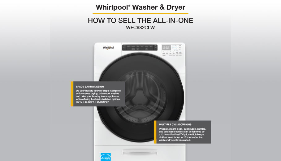 Redefine laundry day with this combo (wash & dry) unit that frees up space and time