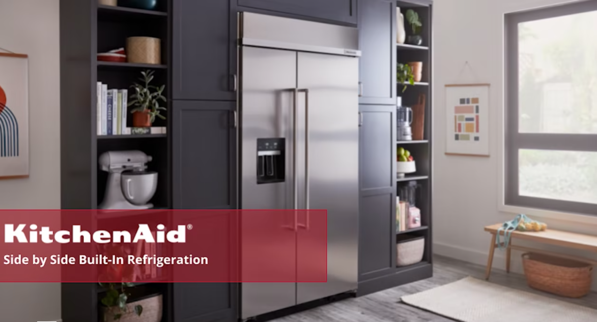Learn about the KitchenAid Side by Side built in refrigeration and the tools and features that come with these units.
