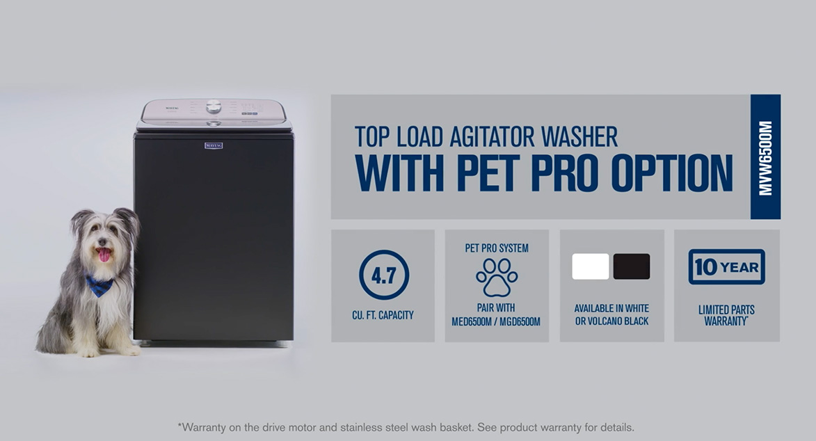 Learn about the Maytag® Pet Pro System and how to sell these great features to your customer