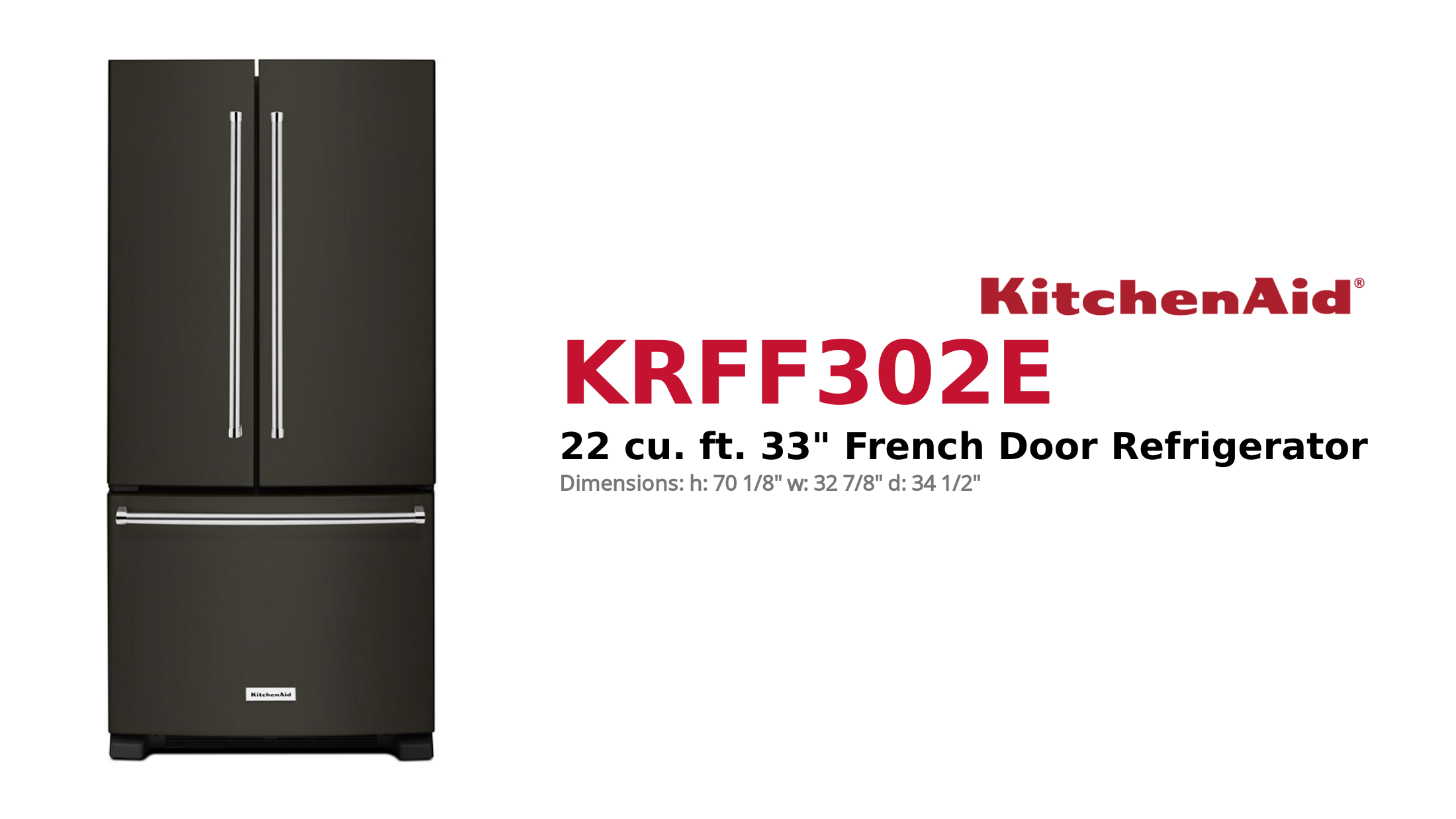 22 cu. ft. 33 French Door Refrigerator