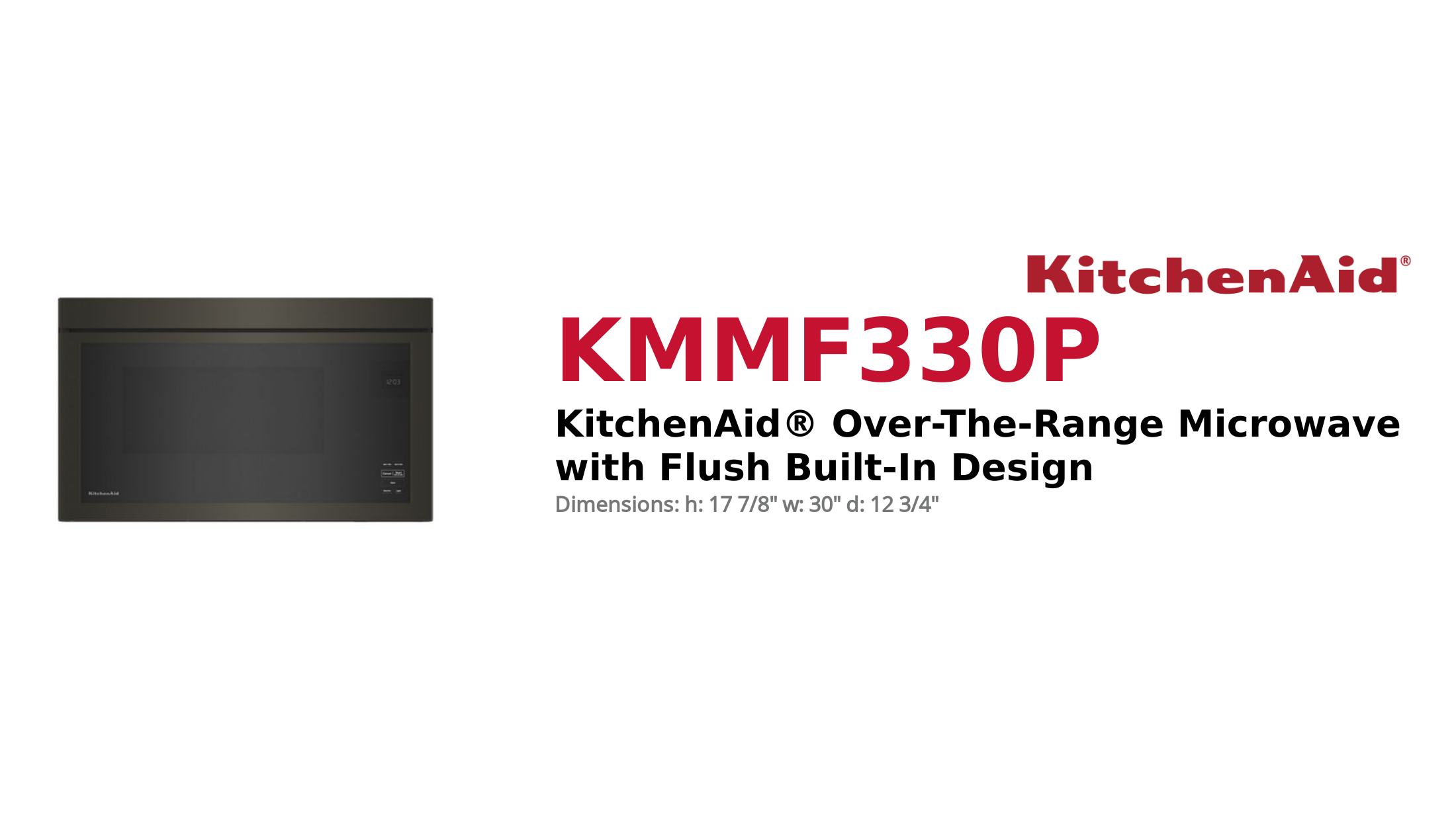 KitchenAid® Over-The-Range Microwave with Flush Built-In Design