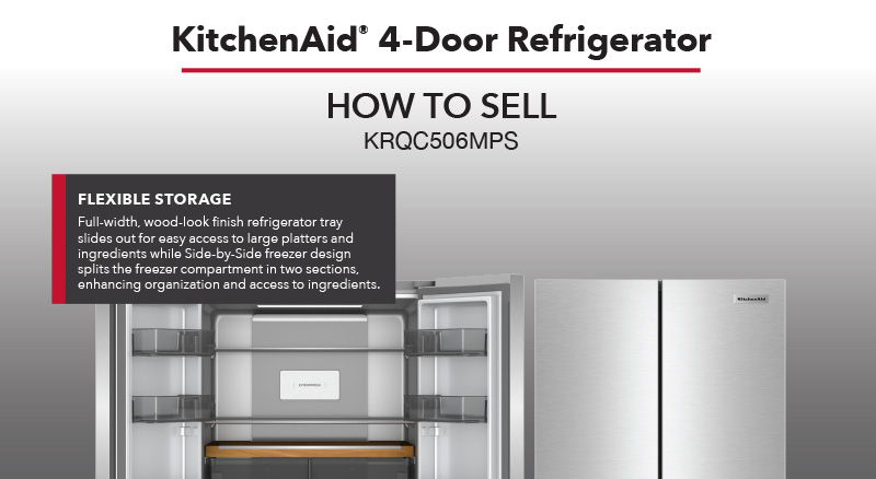 KitchenAid® 4-Door Refrigeration How to Sell Guide