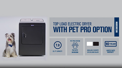 Maytag® Pet Pro System MVW6500M: Product Dryer Overview Brand Video
