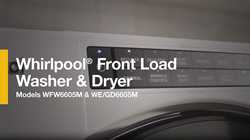 Whirlpool® Front Load Laundry Pair WFW6605M & WE/GD6605M: Product Overview Brand Video
