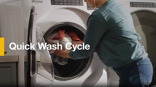 Whirlpool® Front Load Laundry Washer WFW5605M / WFW6605M: Quick Wash Feature Brand Video
