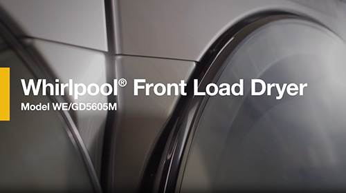 Whirlpool® Front Load Laundry Dryer WE/GD5605M: Product Overview Brand Video