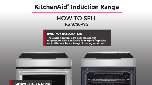 KitchenAid® Induction Range How to Sell