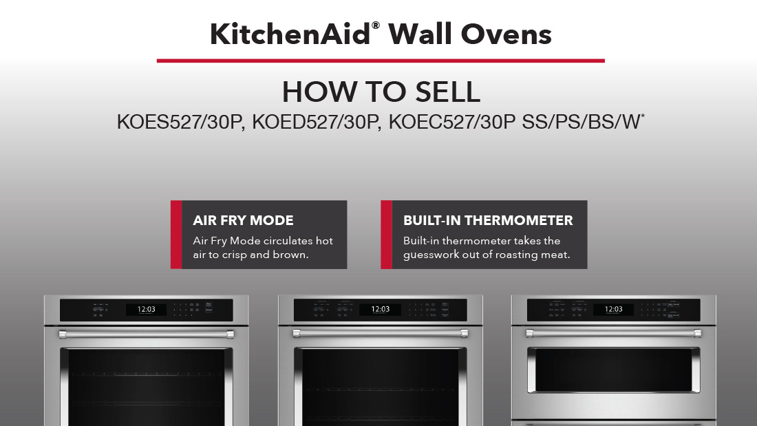 KitchenAid® Wall Ovens now with Air Fry Mode
