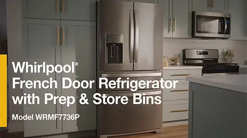 Whirlpool® French Door Refrigerator with Prep & Store Bins Product Overview Brand Video: WRMF7736