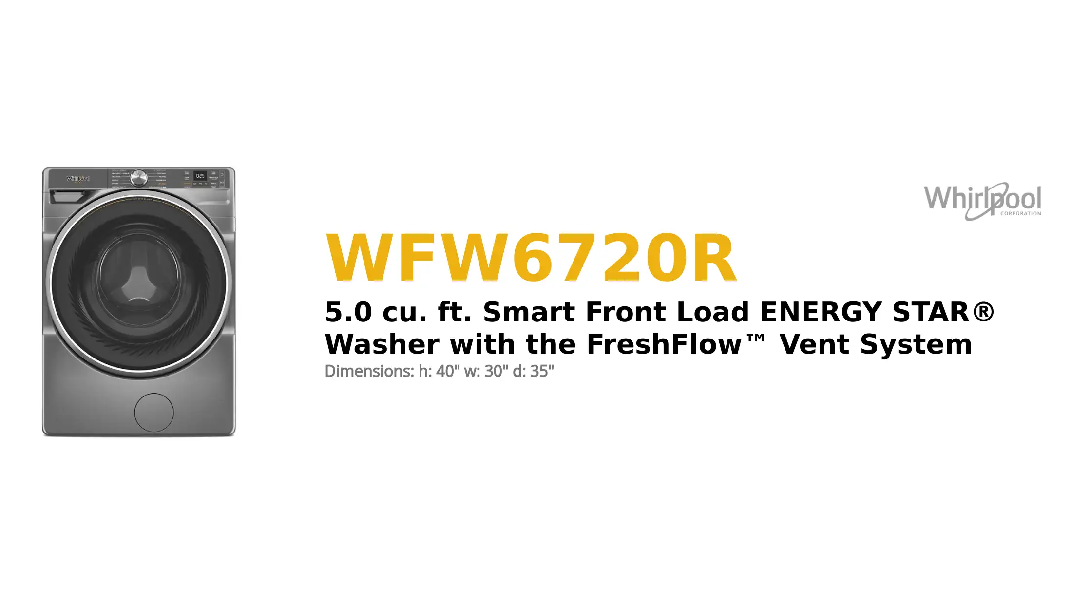 WFW6720R product brief thumbnail