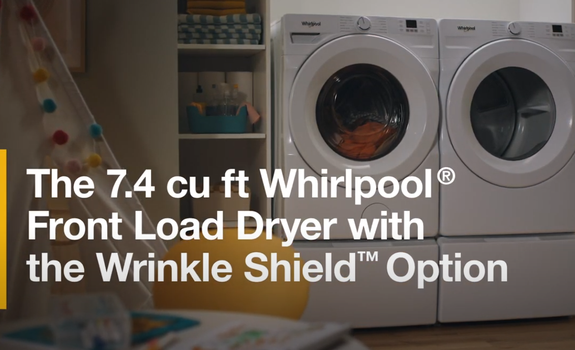 (36sec) Whirlpool® 4 Series Front Load Dryer Product Overview Brand Video