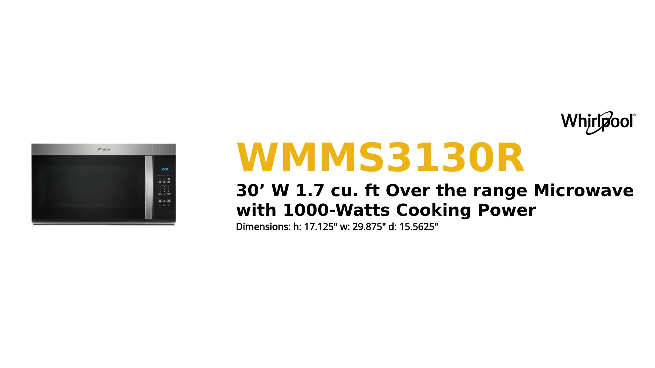 WMMS3130R product brief thumbnail