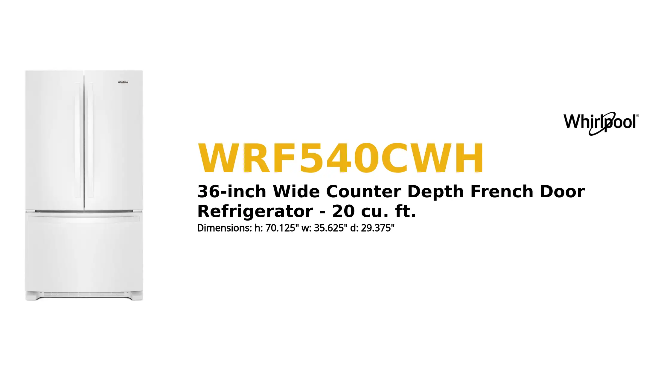 WRF540CWH product brief thumbnail