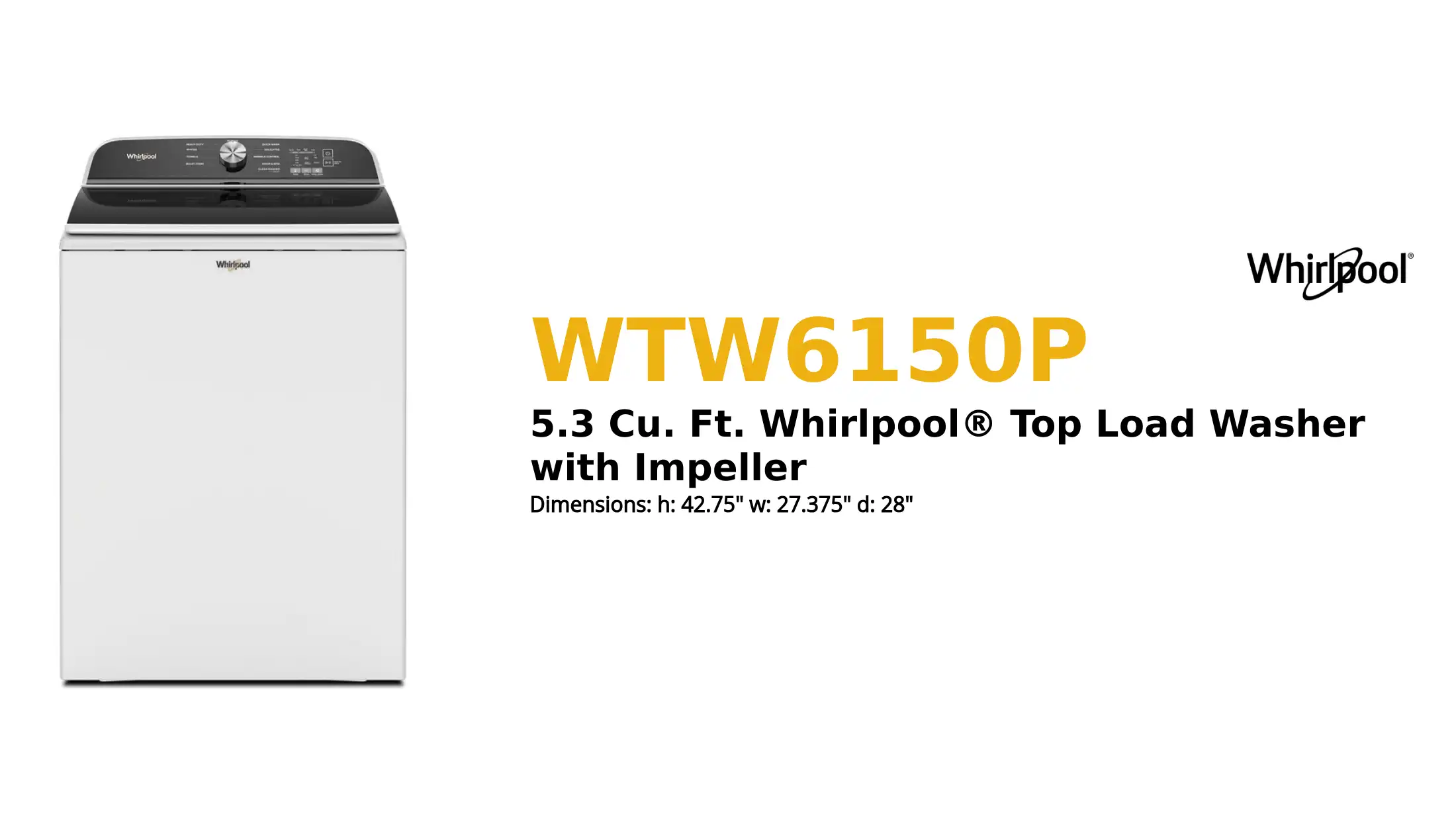 WTW6150P product brief thumbnail