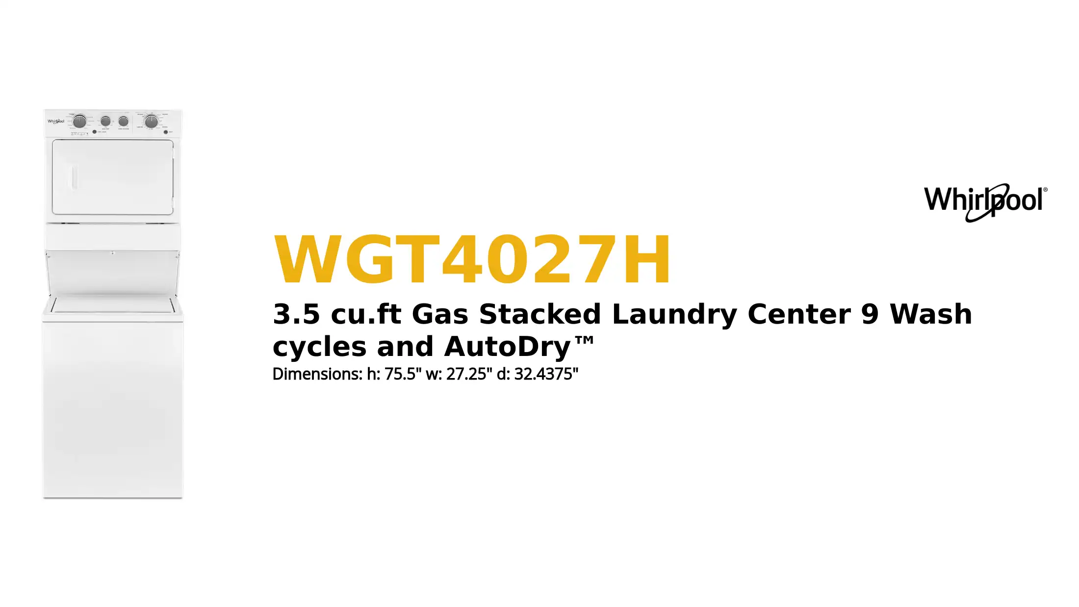 WGT4027H product brief thumbnail