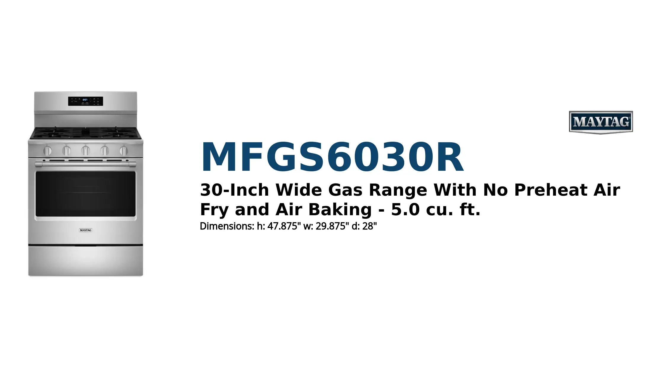 MFGS6030R product brief thumbnail