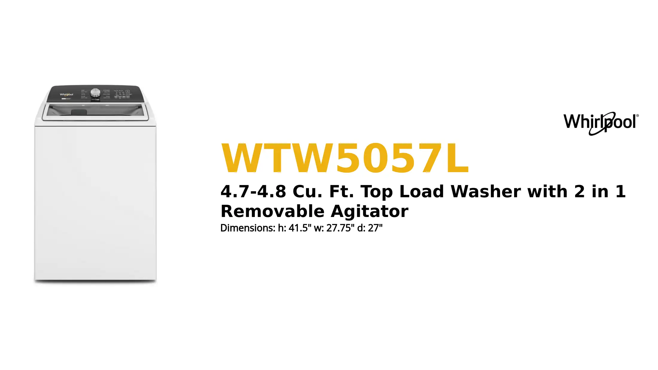 WTW5057L product brief thumbnail